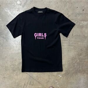 Girls Tour Tee Black/Pink (D120)